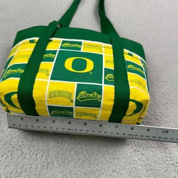 Oregon Ducks Mini Tote Quilted Handmade University of Oregon NCAA - Picture 5 of 16